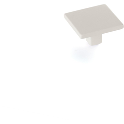 1-3/8 Inch Diameter Armadio Square Cabinet Knob, Matte White