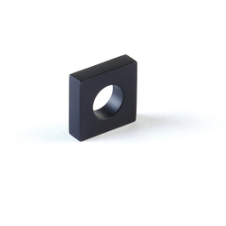 1 Inch Diameter Cafe Oval Slot Cabinet Knob, Matte Black