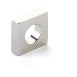 1 Inch Diameter Cafe Oval Slot Cabinet Knob, Polish Nickel