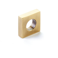 1 Inch Diameter Cafe Oval Slot Cabinet Knob, Vintage Brass