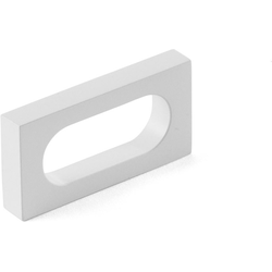 2 Inch Center to Center Cafe Cabinet Pull, Matte White