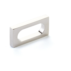 2 Inch Center to Center Cafe Cabinet Pull, Polish Nickel
