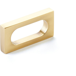 2 Inch Center to Center Cafe Cabinet Pull, Vintage Brass