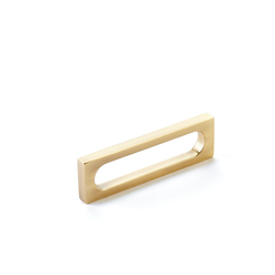 3-1/2 Inch Center to Center Cafe Cabinet Pull, Vintage Brass