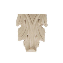 Small Acanthus Onlay Unfinished Hard Maple