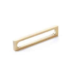 5 Inch Center to Center Cafe Cabinet Pull, Vintage Brass