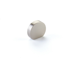 1 Inch Diameter Cafe Oval Cabinet Knob, Brushed Nickel