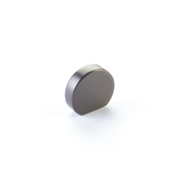 1 Inch Diameter Cafe Oval Cabinet Knob, Gun Metal