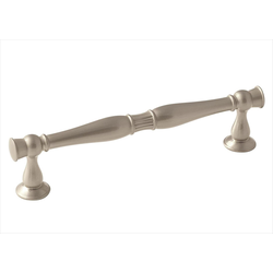 Crawford 5-1/16 Inch Center to Center Satin Nickel Cabinet Pull