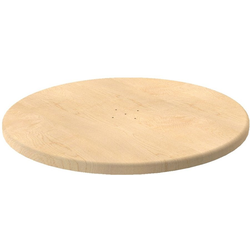 24 Inch Diameter Pacific Rim Round Base, Red Oak