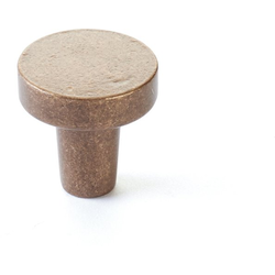 1-1/4 Inch Diameter Turno Round Cabinet Knob, Light Bronze