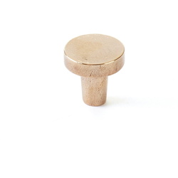 1-1/4 Inch Diameter Turno Round Cabinet Knob, Natural Bronze