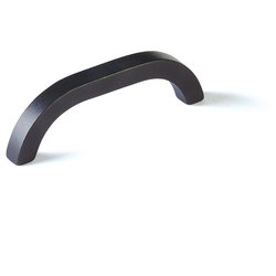 4 Inch Center to Center Turno Cabinet Pull, Black Bronze