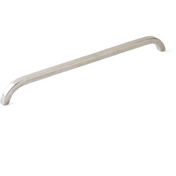 12 Inch Center to Center Turno Cabinet Pull, Polished White Bronze