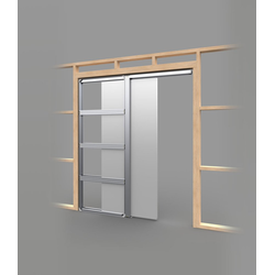15% OFF 80 Inch (6 Ft 8 Inch) CS Cavity Slider Pocket Door Frame with Track for 1-3/8 or 1-3/4 Inch Thickness Door, Installation Hardware Set Sold Separately