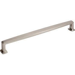 12 Inch Center to Center Richard Cabinet Pull, Satin Nickel