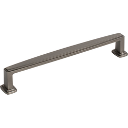6-5/16 Inch Center to Center Richard Cabinet Pull, Brushed Pewter