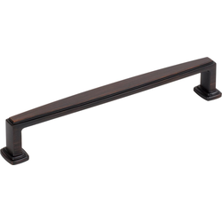 6-5/16 Inch Center to Center Richard Cabinet Pull, Brushed Oil Rubbed Bronze