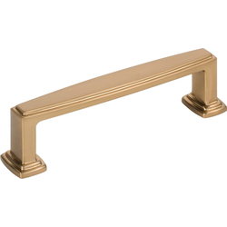 3-3/4 Inch Center to Center Richard Cabinet Pull, Satin Bronze