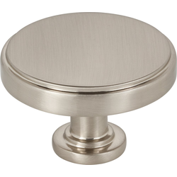 1-3/4 Inch Diameter Richard Cabinet Knob, Satin Nickel