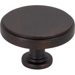 1-3/4 Inch Diameter Richard Cabinet Knob, Brushed Oil Rubbed Bronze