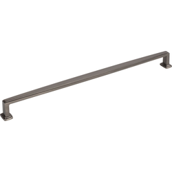 12 Inch Center to Center Richard Cabinet Pull, Brushed Pewter