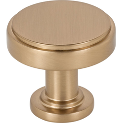 1-1/4 Inch Diameter Richard Cabinet Knob, Satin Bronze