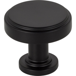 1-1/4 Inch Diameter Richard Cabinet Knob, Matte Black