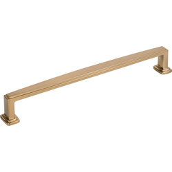7-9/16 Inch Center to Center Richard Cabinet Pull, Satin Bronze