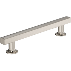 Everett 5-1/16 Inch Center to Center Cabinet Pull, Satin Nickel