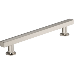 Everett 6-5/16 Inch Center to Center Cabinet Pull, Satin Nickel