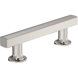 Everett 3 Inch Center to Center Cabinet Pull, Polished Nickel
