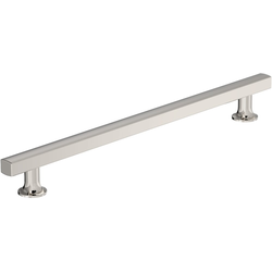 Everett 10-1/16 Inch Center to Center Cabinet Pull, Polished Nickel