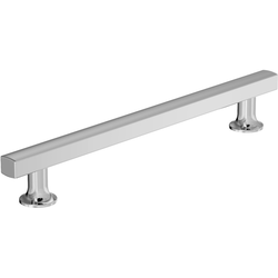 Everett 7-9/16 Inch Center to Center Cabinet Pull, Polished Chrome
