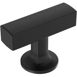 Everett 1-3/4 Inch Length Cabinet Knob, Matte Black