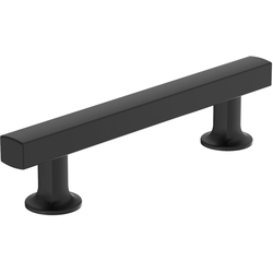 Everett 3-3/4 Inch Center to Center Cabinet Pull, Matte Black