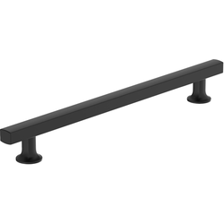 Everett 8-13/16 Inch Center to Center Cabinet Pull, Matte Black