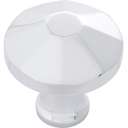 Facette Knob 1-3/8 inch Diameter Chrome