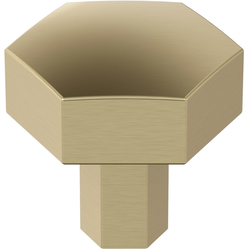 Caliber 1-1/4 Inch Diameter Cabinet Knob, Golden Champagne