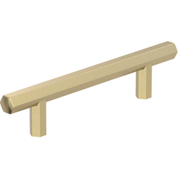 Caliber 3-3/4 Inch Center to Center Cabinet Pull, Golden Champagne