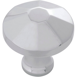 Facette Knob 1-3/8 inch Diameter Stainless Steel