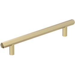 Caliber 6-5/16 Inch Center to Center Cabinet Pull, Golden Champagne