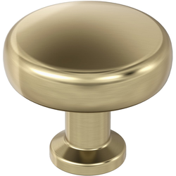 Factor 1-1/4 Inch Diameter Cabinet Knob, Golden Champagne