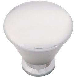 Facette Knob 1-1/4 inch Diameter Polished Nickel