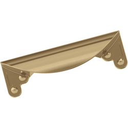 Inspirations 3 Inch Center to Center Cup Pull, Champagne Bronze
