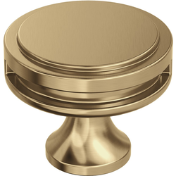 Oberon 1-3/8 Inch Diameter Cabinet Knob, Champagne Bronze