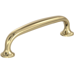 Renown 3-3/4 Inch Center to Center Arch Cabinet Pull, Golden Champagne