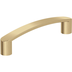 Rift 3-3/4 Inch Center to Center Arch Cabinet Pull, Champagne Bronze
