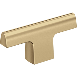 Riva 2-1/2 Inch Length Cabinet Knob, Champagne Bronze