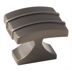 Davenport 1-1/2 Inch Diameter Gunmetal Cabinet Knob